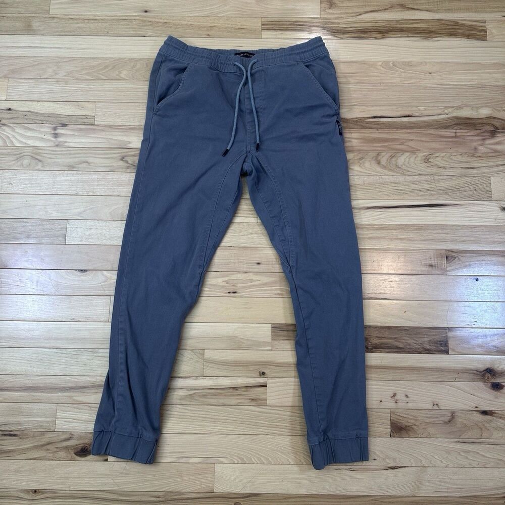Silver Jeans Ashton 1230 Joggers Mens Large Gray Triple 5 Pants w/ 28" inseam